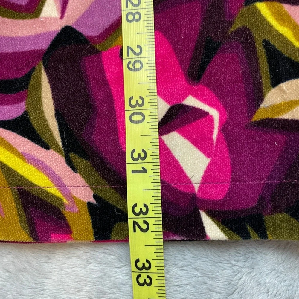 Missoni X Target Velvet Floral Coat Size XL Purple Double Breasted Trench Jacket